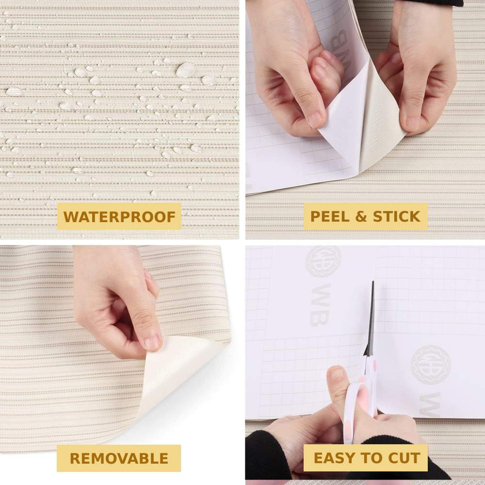 Waterproof Beige Wallpaper dimensions and specifications