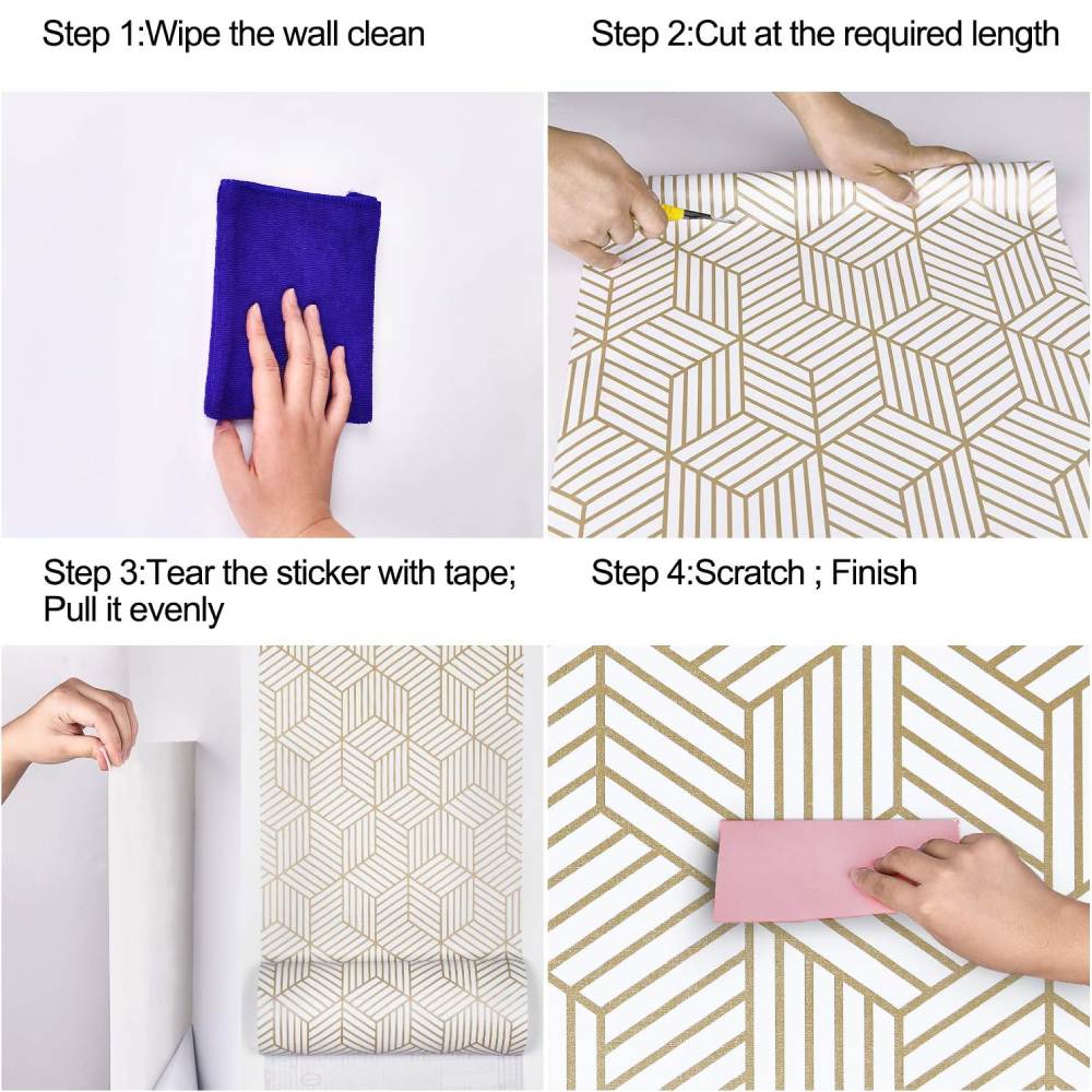 Self Adhesive Geometric Wallpaper