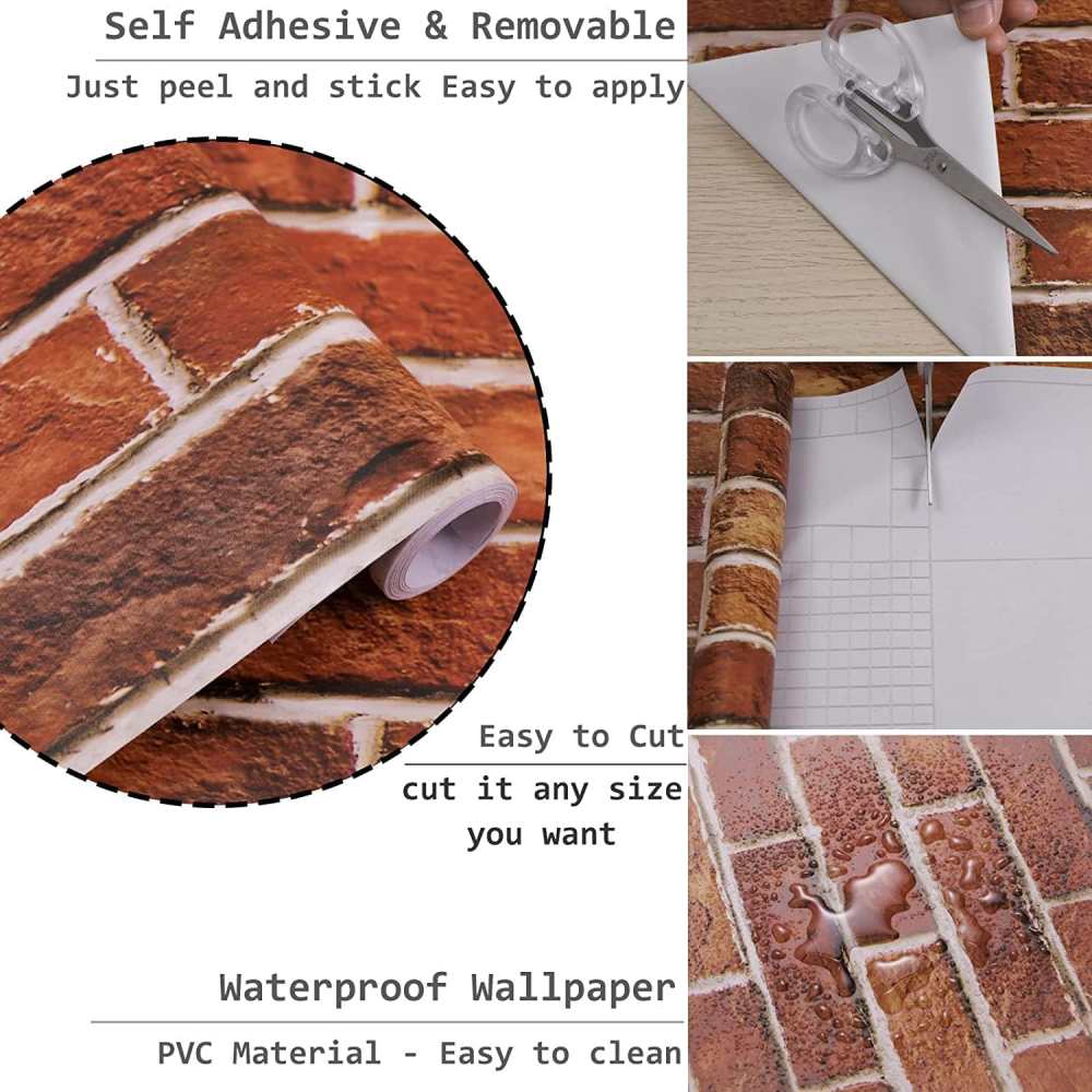 Stone Brick Wallpaper (Red)